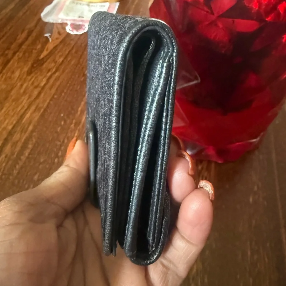Dior Black Textured Wallet